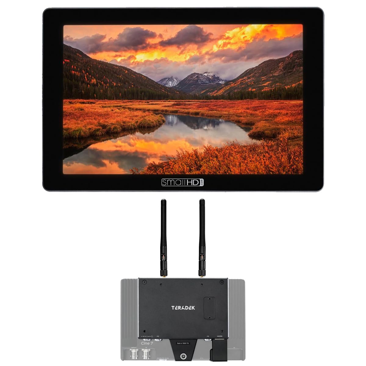 SmallHD Cine 7 7 Full HD Touchscreen On-Camera Monitor Bundle with Teradek Bolt 6 1500 Transmitter Monitor Module