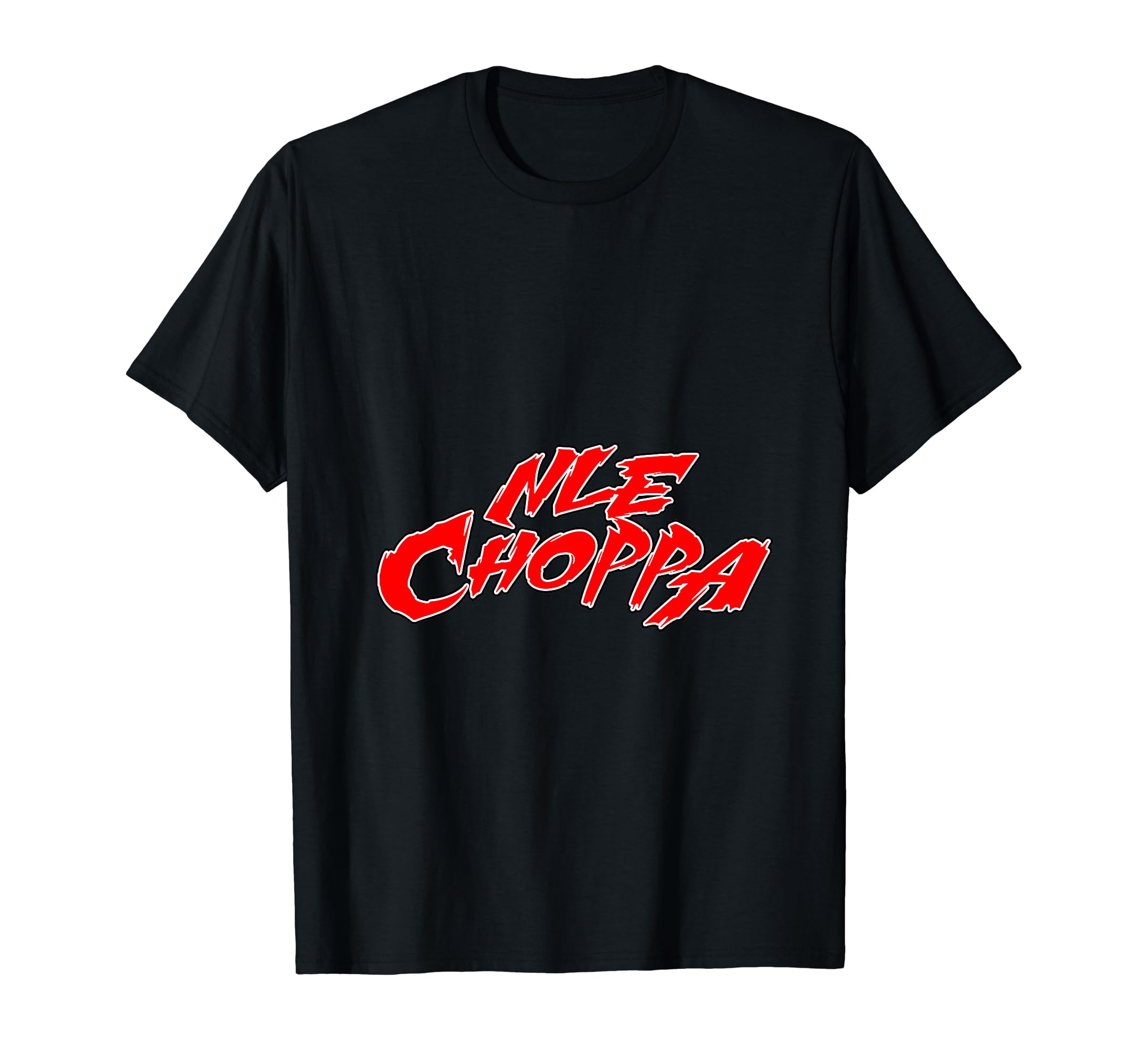 Control IndustryNle Choppa - Logo Red T-Shirt, Small, Black