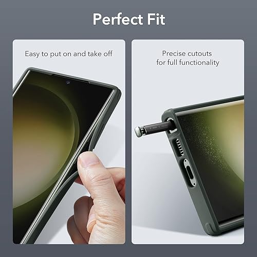 Miniatura 8 de ESR Funda para Samsung Galaxy S23 Ultra, funda para teléfono S23 Ultra con soporte clásico, soporte de anillo de cámara integrado, protección de