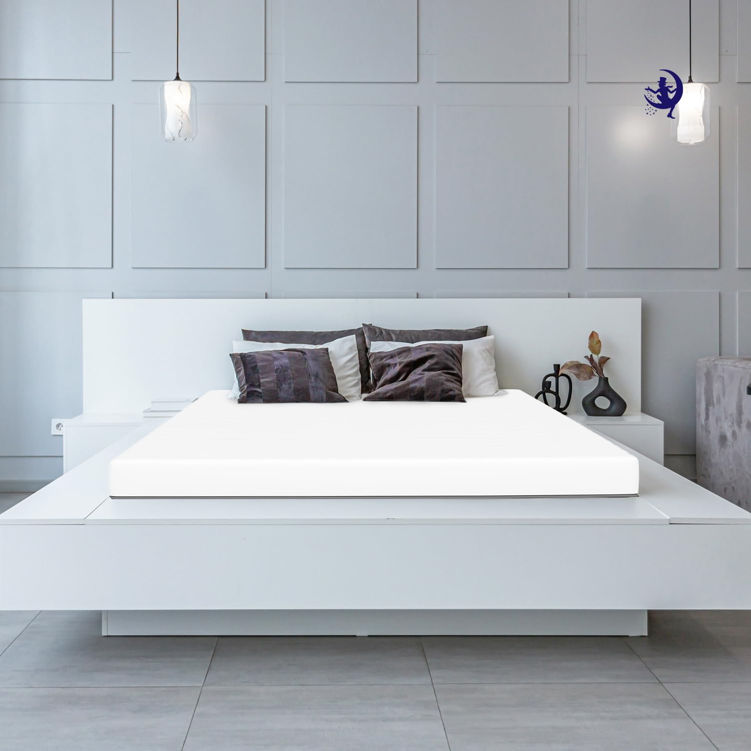 Mister Sandman Matratze 120x190 cm, Höhe 11 cm Härtegrad H2 Atmungsaktiv Schaummatratze Bequeme Rollmatratze für alle Schlafpositionen mit Matratzenbezug Waschbar