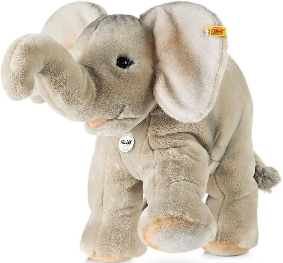 Steiff Trampili Elephant Plush, Grey