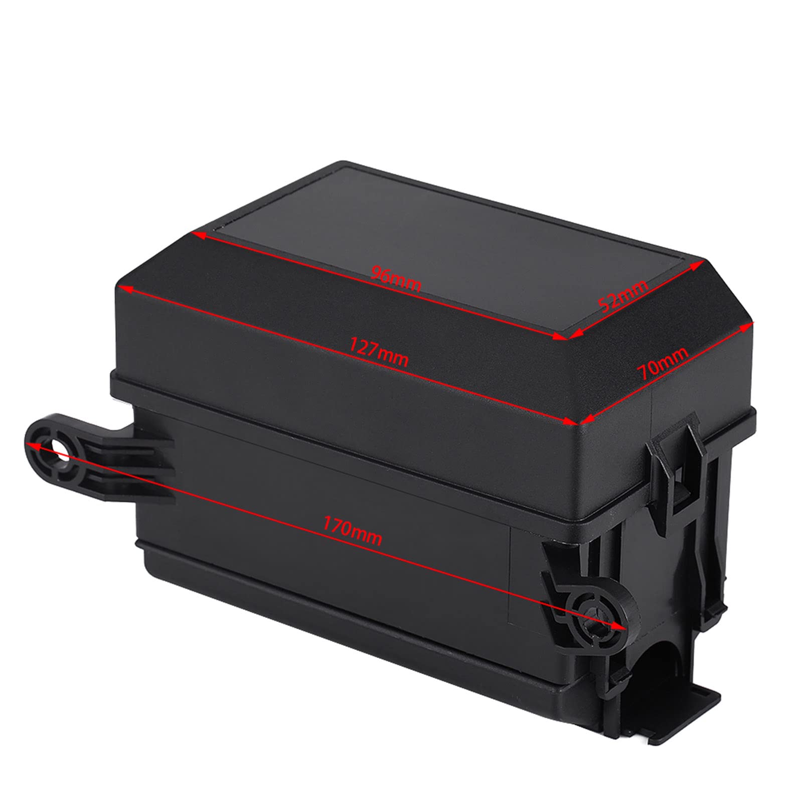 6 Way Relay Holder Box Socket Universal ABS Metal Black Auto Car SUV Off Road Pickup Truck 41 Pins Included Easy Installation High Performance Stable
