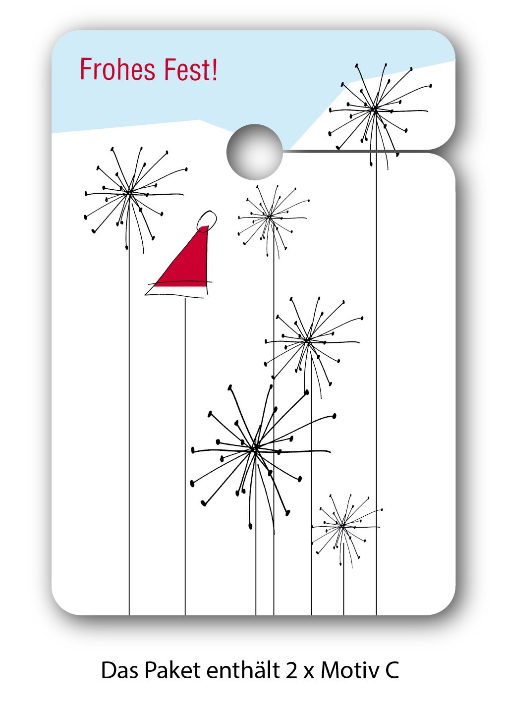 Edle Weihnachts 64 Stück Geschenkanhänger | Papier Anhänger | Geschenkkarten zu Weihnachten: Frohe Weihnachten | Frohes Fest