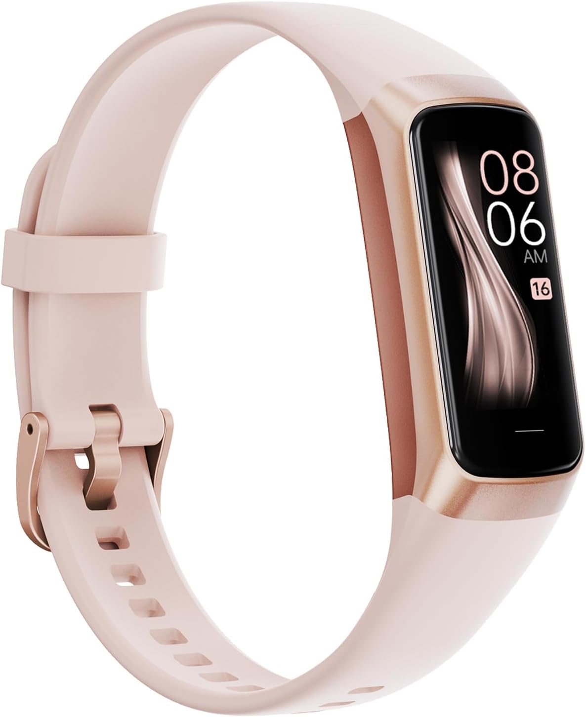 fitness tracker,2025 smart watch with blood pressure heart rate & sleep monitor ip67 waterproof step calorie counter pedometer fitness activity health watch for android ios phone men women white pink