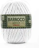 Roscas Durão 100% algodão em 12 cores em 494,3 jardas. para agulhas de 4 – 5 mm e ganchos de crochê de 5,5 – 7 mm. Ótimo uso para proj Barbante Círculo Nº 6 Barroco