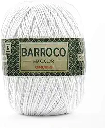 Roscas Durão 100% algodão em 12 cores em 494,3 jardas. para agulhas de 4 – 5 mm e ganchos de crochê de 5,5 – 7 mm. Ótimo uso para proj Barbante Círculo Nº 6 Barroco