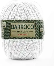 Roscas Durão 100% algodão em 12 cores em 494,3 jardas. para agulhas de 4 – 5 mm e ganchos de crochê de 5,5 – 7 mm. Ótimo uso para proj Barbante Círculo Nº 6 Barroco