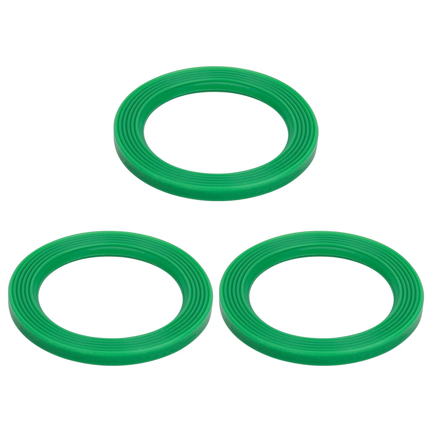5 Anelli Di Tenuta In Silicone Per Thermomix TM5 E TM6 – Guarnizioni Di Ricambio Per Boccale – Accessori Cucina (Verde/Grigio) - 5