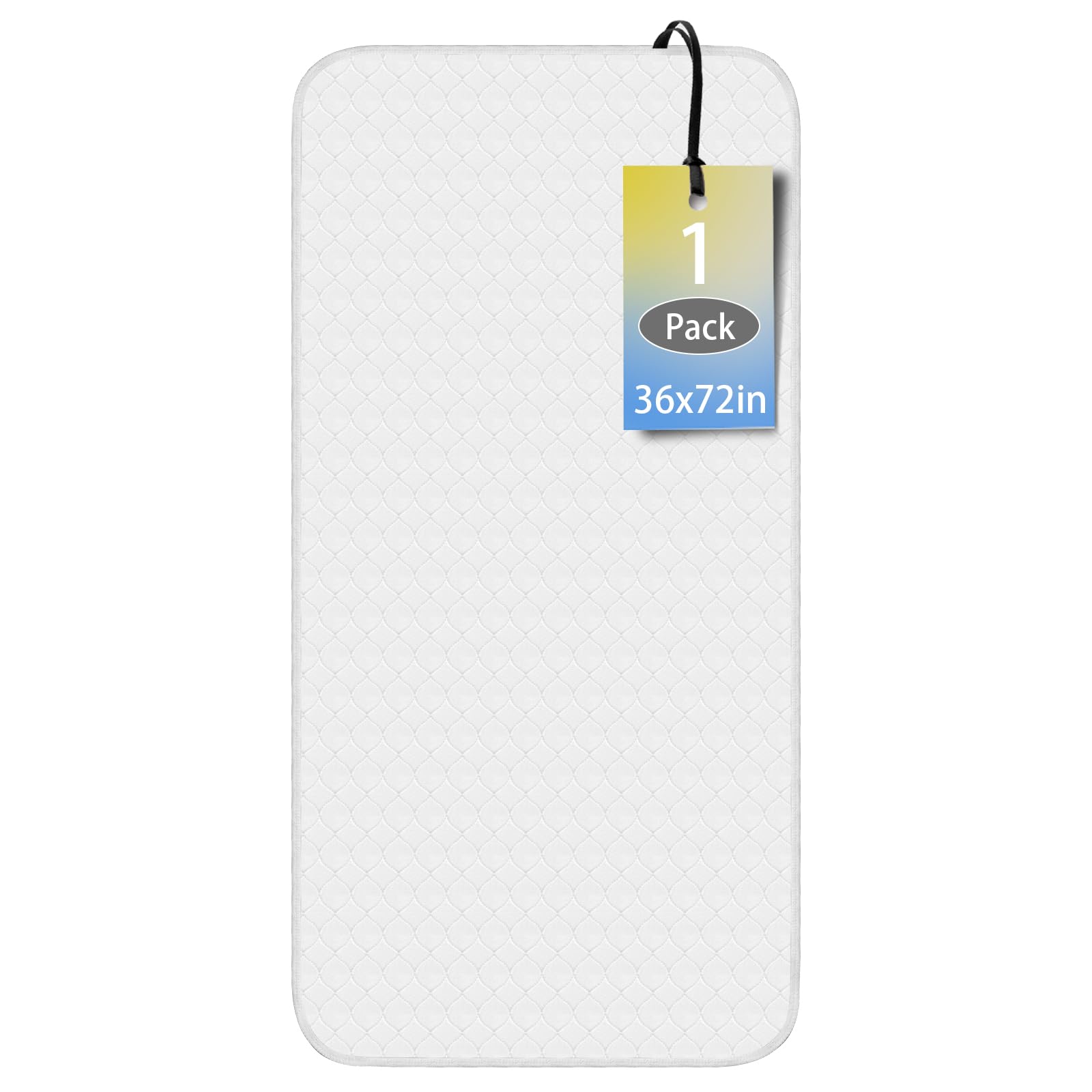 Almohadillas de Cama Lavables para incontinencia (72 x 36 Pulgadas) para Adultos, niños, Perros, Impermeables y Lavables a máquina, Protector de sábana Grande con absorción de 10 Tazas