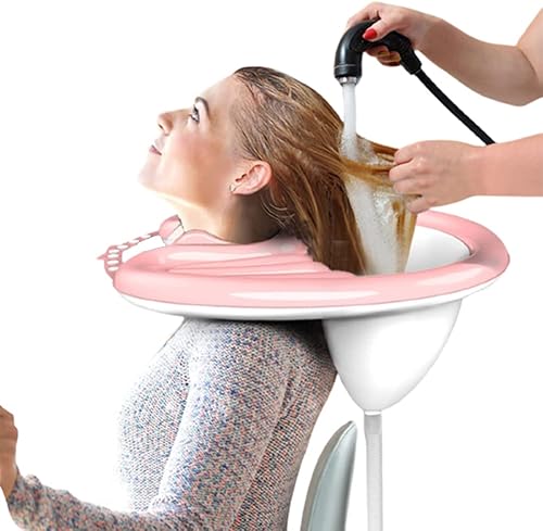 Cuenco inflable para champú, bandeja portátil para lavar el cabello y en la cama, lavabo de champú ligero para ancianos, discapacitados,
