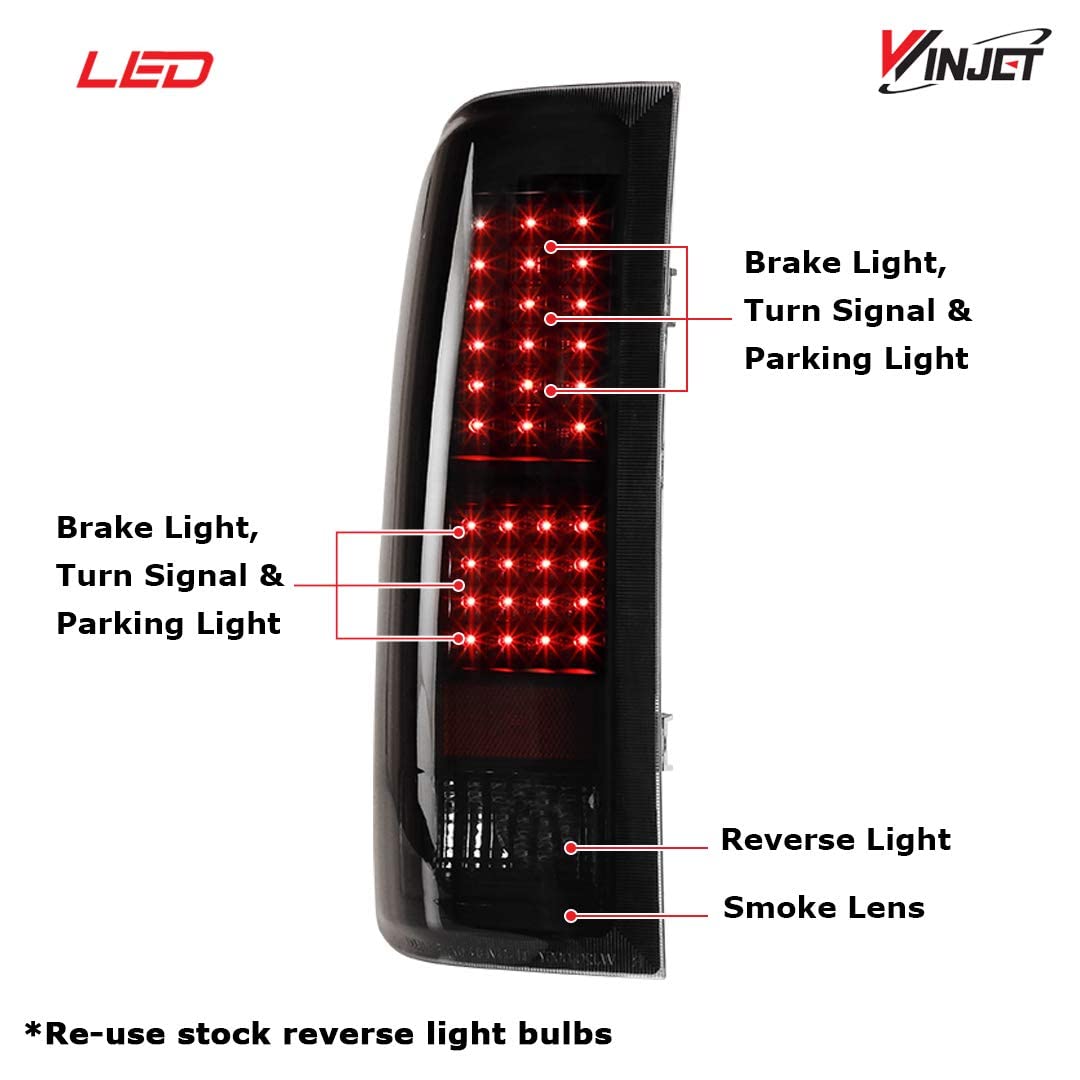 Amazon.com: Winjet LED Taillights for [2007-2013 Chevy Silverado