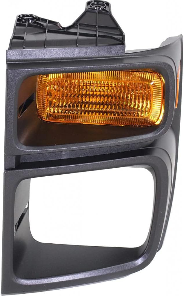 KarParts360 For Ford Econoline Parklight Lens 2008-2014 Pair Driver and Passenger Side CAPA FO2524103C