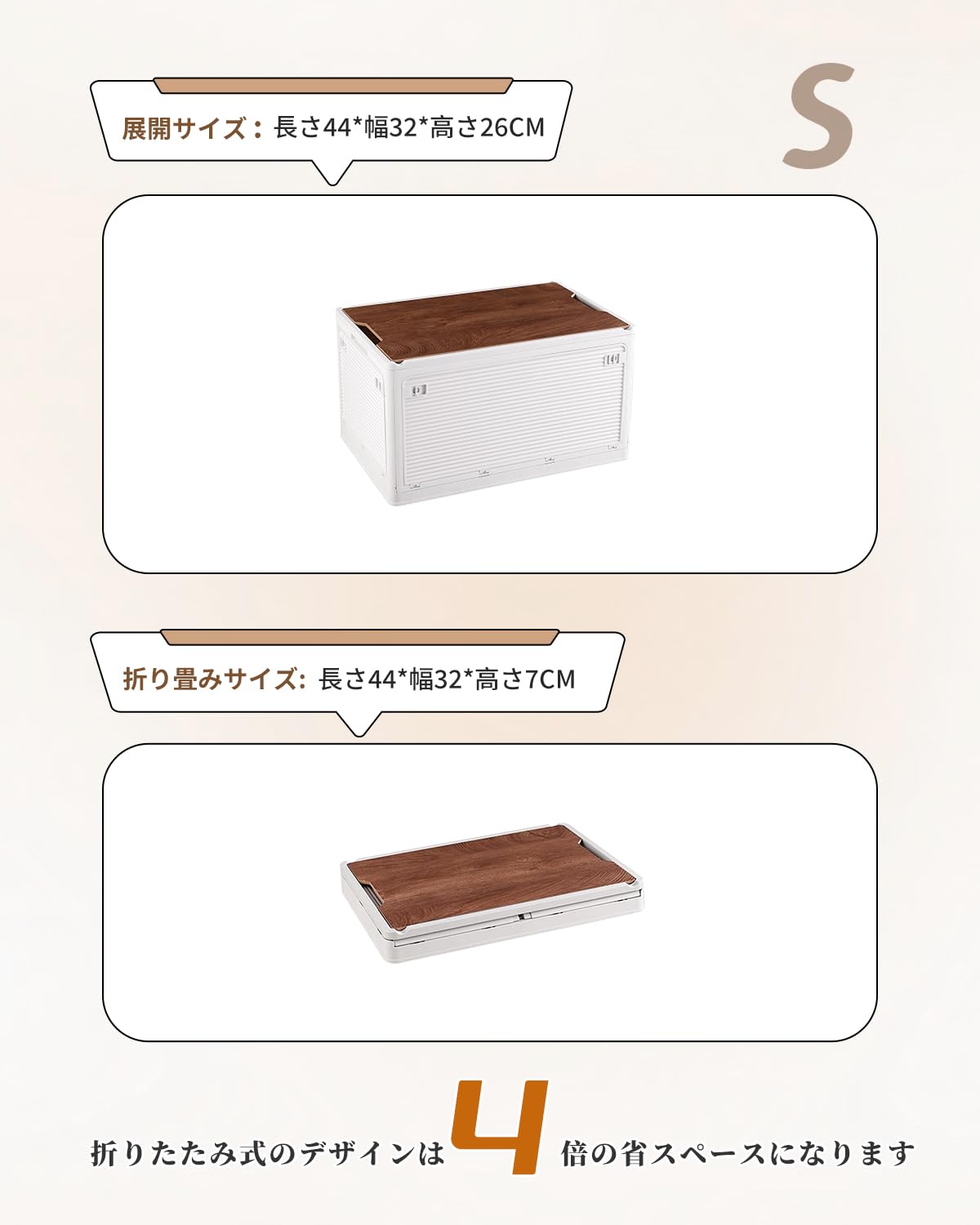 収納ボックス 折りたたみ コンテナボックス 整理ボックス 5個セット 56L 楽天市場】コンテナボックス 折りたたみ 収納ボックス Sサイズ