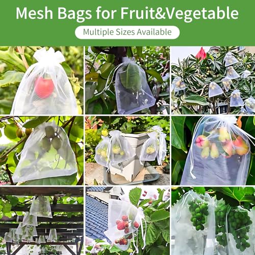 Image of 50PCS Pink Organza Bags 5x7, Small Gift Bags for Women, Cute Mesh Drawstring Pouches Mini Sheer Goodie Baggies for Her Birthday Graduation Wedding Bridal & Baby Shower Party Favors Gifts