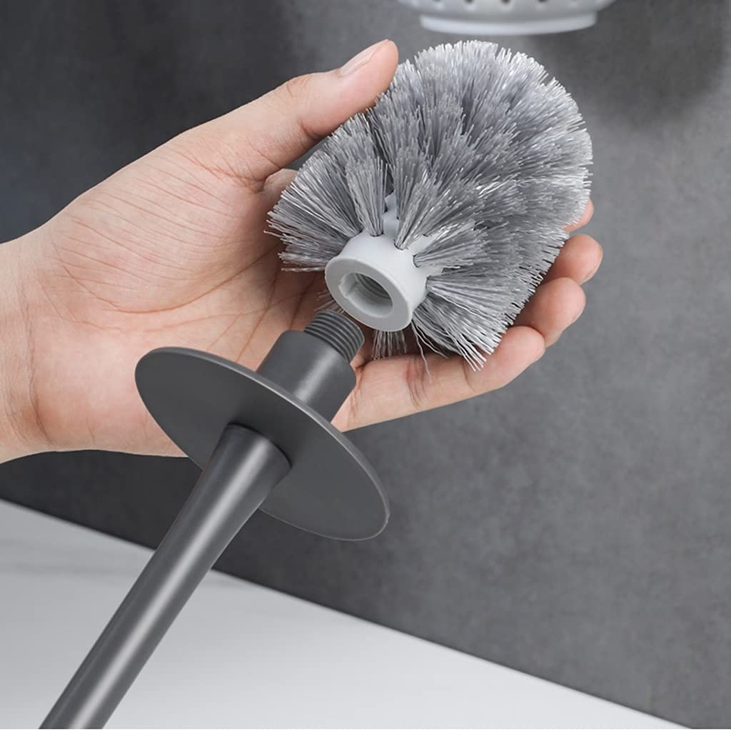 Spazzola wc Portabiancheria for la spazzola for la casa for la spazzola for uso domestico WC a muro Brush Brush Brush Bathroom No Dead Angle Angle Spazzola 360 ° Nessun set di spazzole da toletta ango