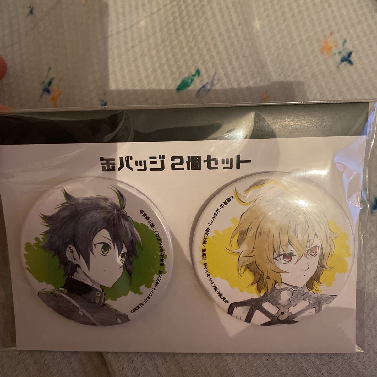 終わりのセラフ WIT STUDIO原画 フェリドバートリー 缶バッジ 終わりのセラフ WIT STUDIO原画 フェリドバートリー 缶バッジ