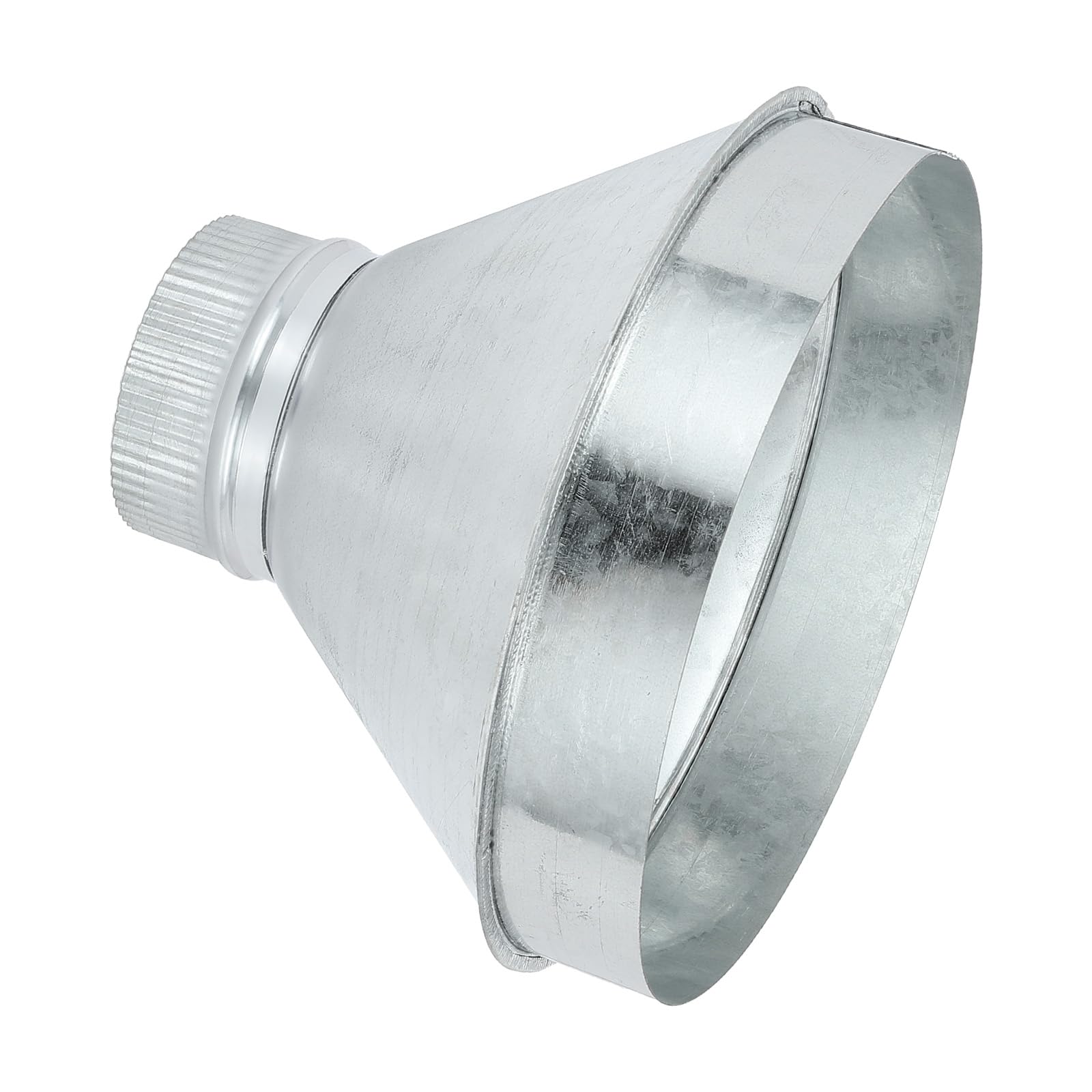 PATIKIL 10 Inch to 4 Inch Duct Reducer, Galvanized Steel Round Air Duct Reducer Crimped Pipe Increaser Adapter Connector Fitting Coupling for HVAC, Ventilation Systems
