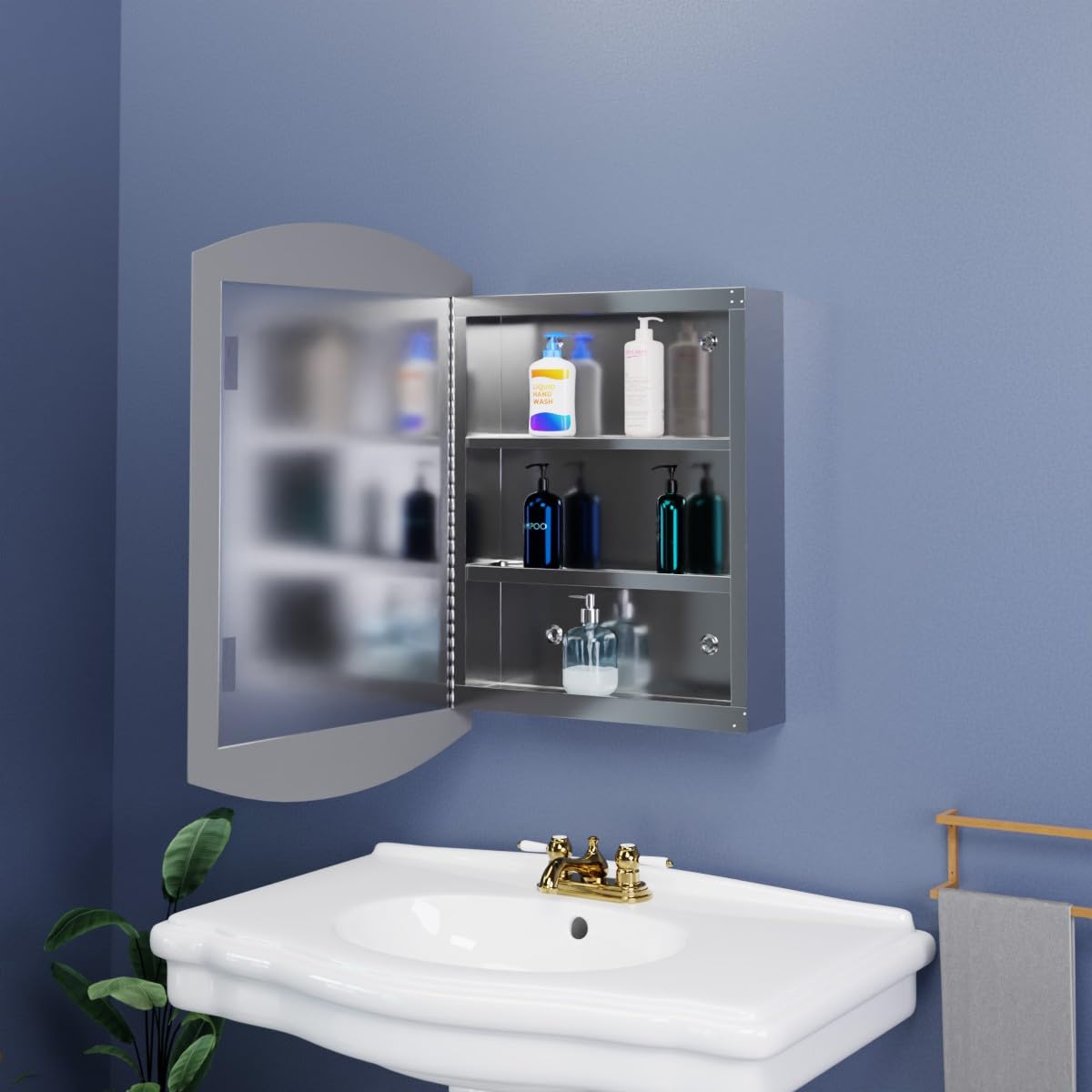 Jag Plumbing Products Armoire à pharmacie encastrée (16 po x 22 po x 4
