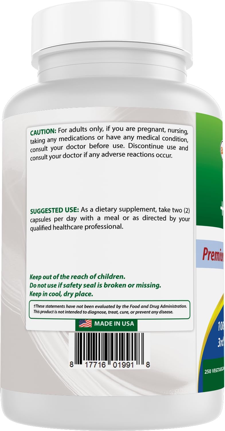 Best Naturals Parsley and Garlic 1000 mg per Serving 250 Vegetarian Capsules. Gluten Free and Non-GMO. - Image 7