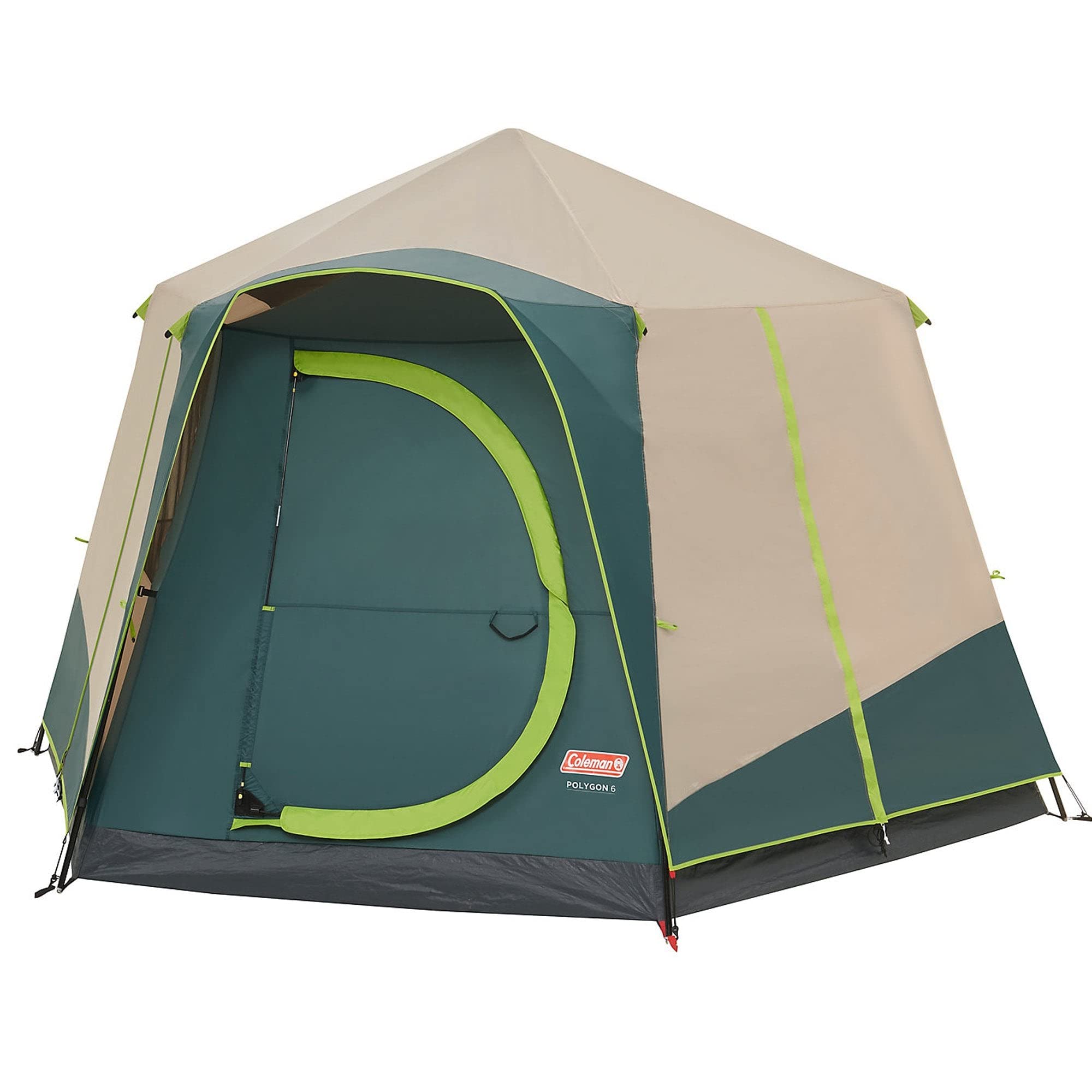 Coleman Polygone Grande Tente familiale avec Vue à 360° Structure en Acier Robuste Facile à Monter 100% étanche