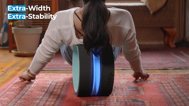 Chirp Wheel XL - Rouleau De Massage Dorsal Extra-Large, Rembourré, Protège La Colonne, Supporte 227kg, 18cm
