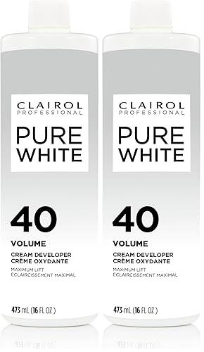 Miniatura 1 de Clairol Professional Pure White - Desarrollador de crema de 40 volúmenes, 16 onzas (paquete de 2)