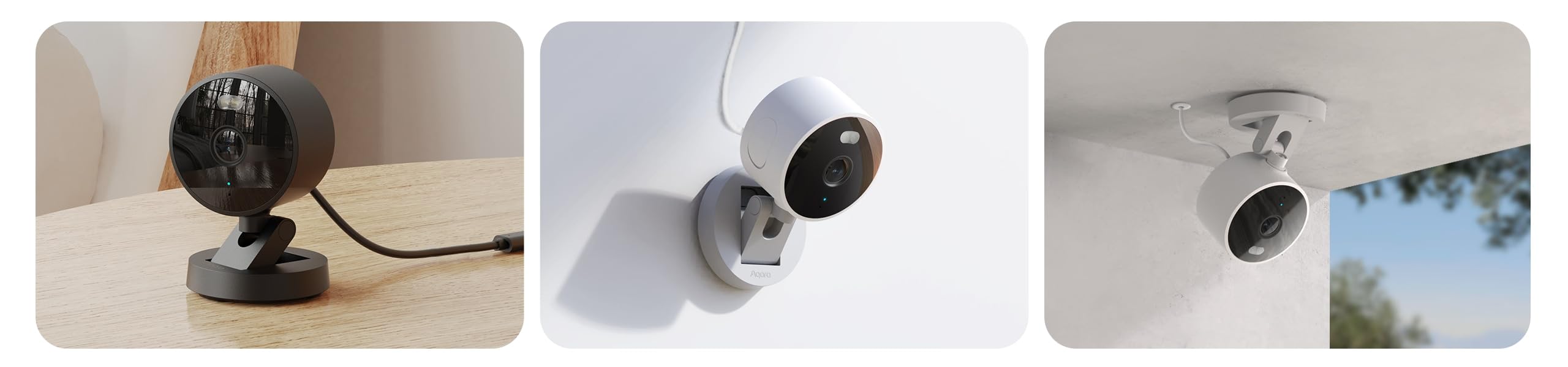 Aqara Camera G100 Battery Negro, cámara Wi‑Fi 2K interior/exterior