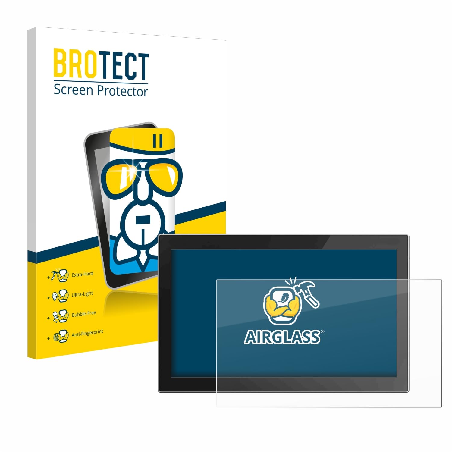 BROTECT Protector Pantalla Cristal para Siemens Simatic HMI MTP1200 Unified Comfort Protector Vidrio - [Dureza 9H, Anti-Arañazos]