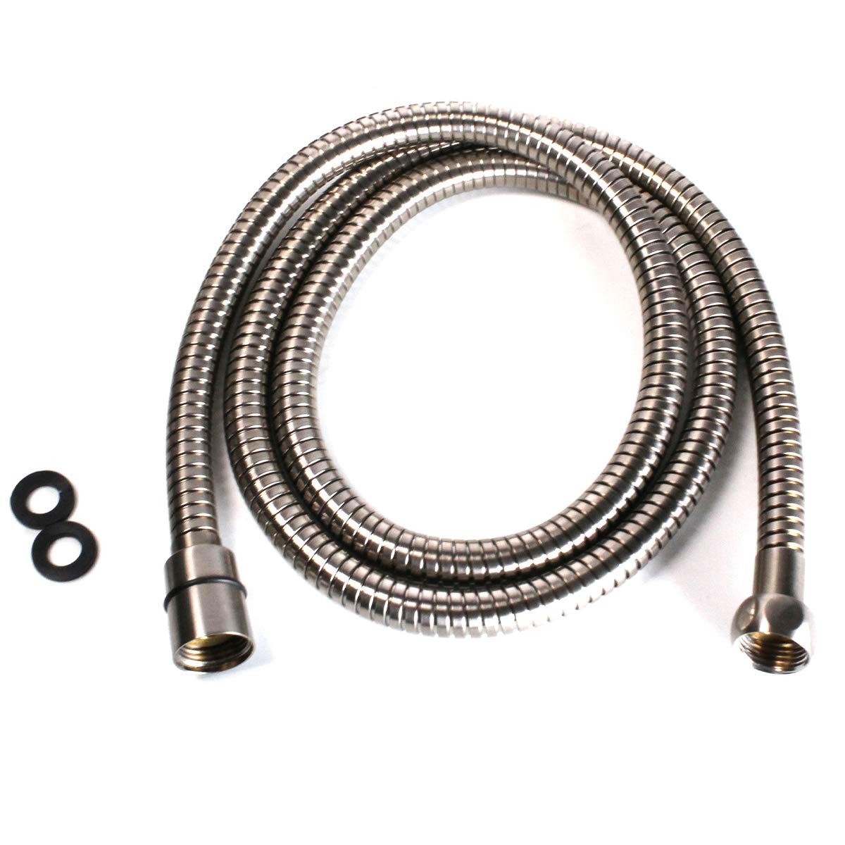 Manguera de ducha Westbrass extensible de 60 a 82 pulgadas en acabado níquel satinado D355E-07