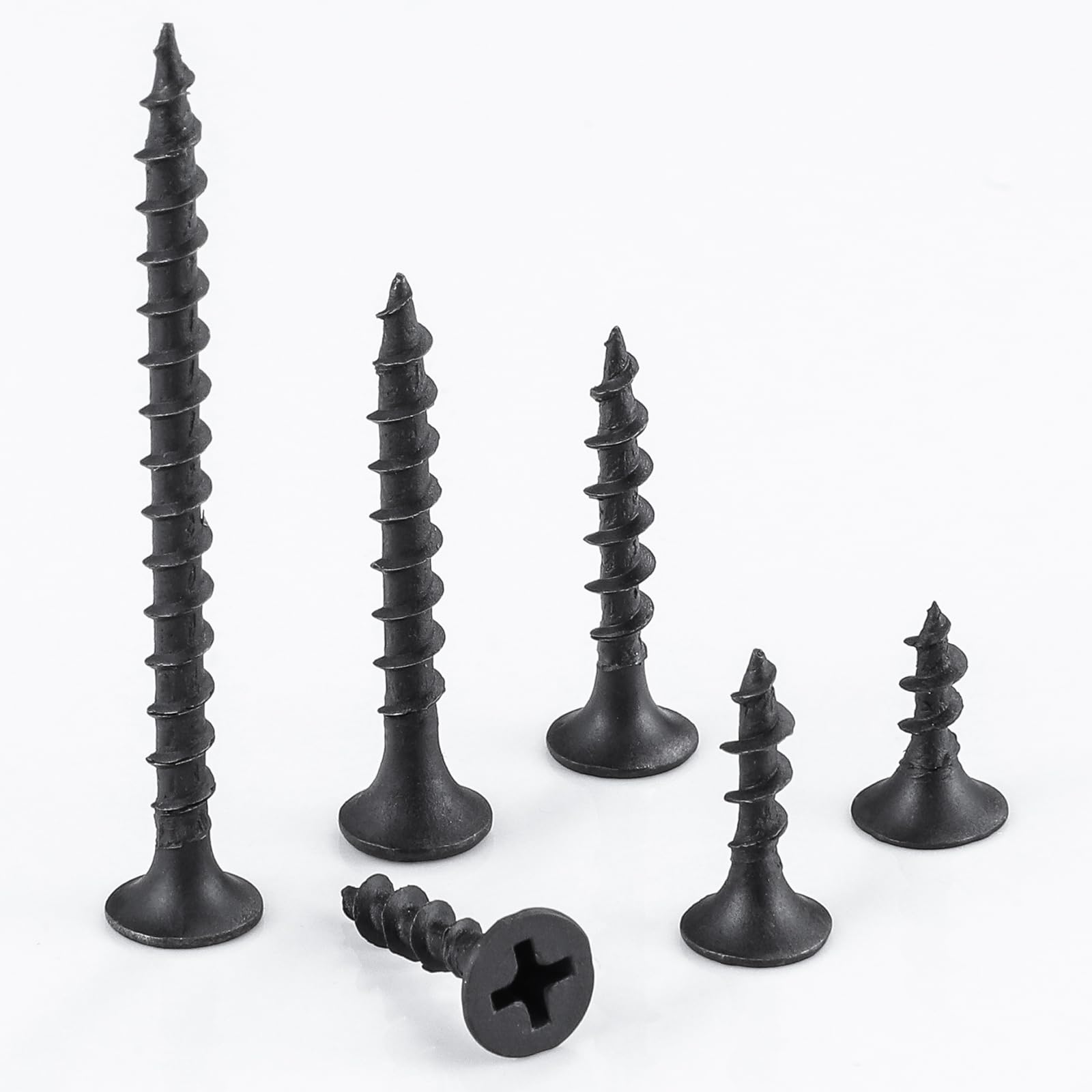 Wensilon #6 Drywall Screws - Black Fasteners Kit -5