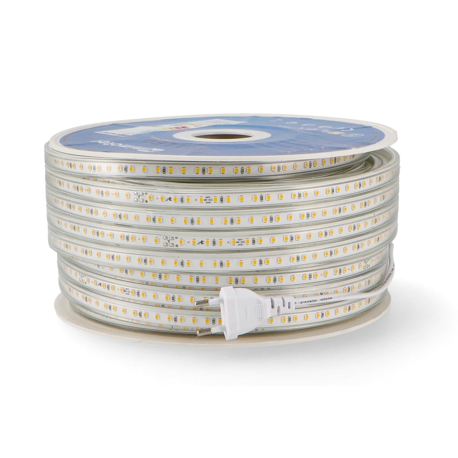 levitantes Taśma LED - taśma LED SMD2835 220V AC 14,4 W/m, 50 m, 1440 lm/m, kolory różowy, niebieski, czerwony, zielony, wymiary 15 x 6 mm, przezroczysty materiał.*
