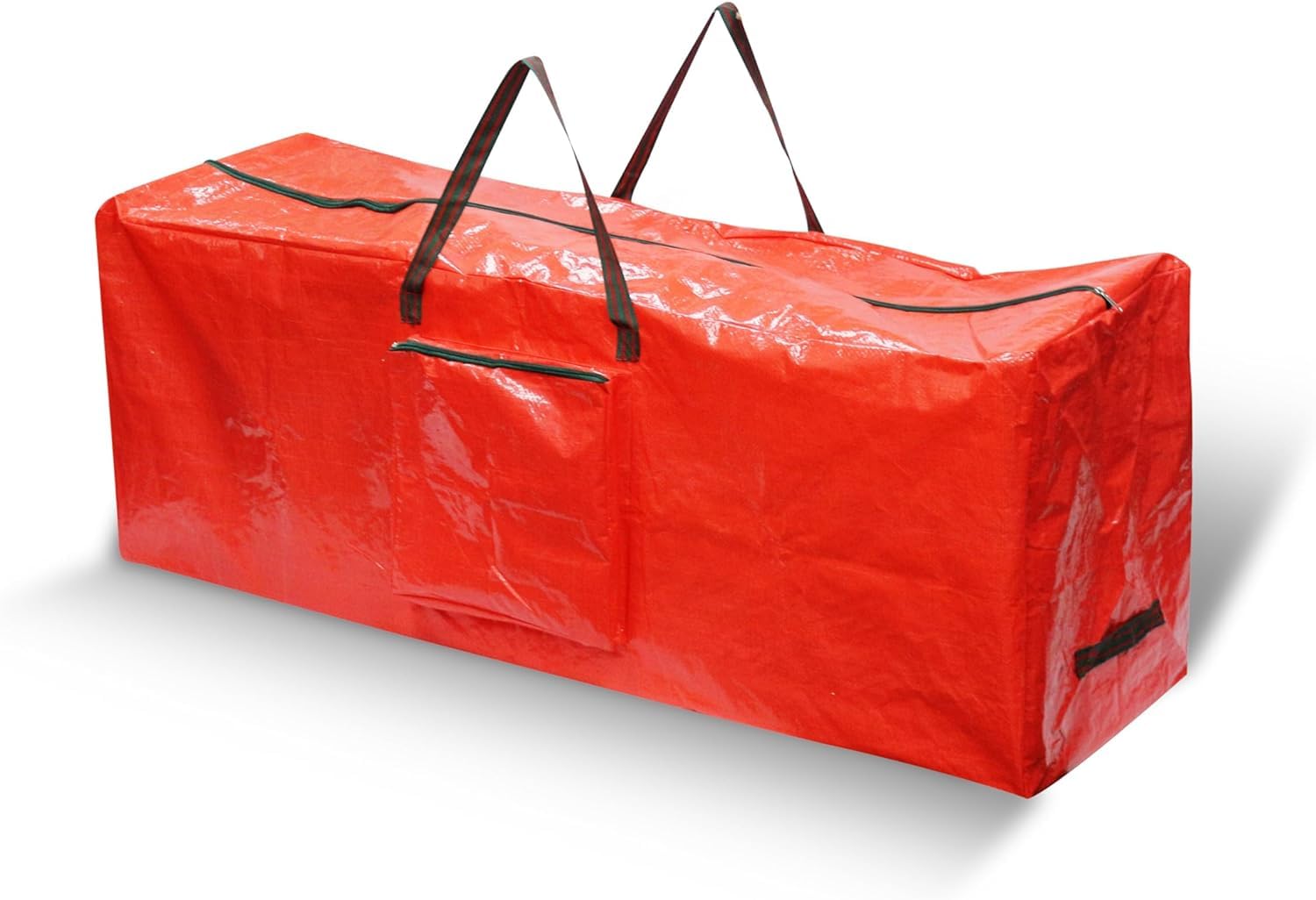 SKYTE® Christmas Storage Bags & Boxes Decoration Wreath Wrapping Paper Lights Storage Xmas Tree Christmas Accessories Tearproof (Red Decoration Storage Bag With Handles)