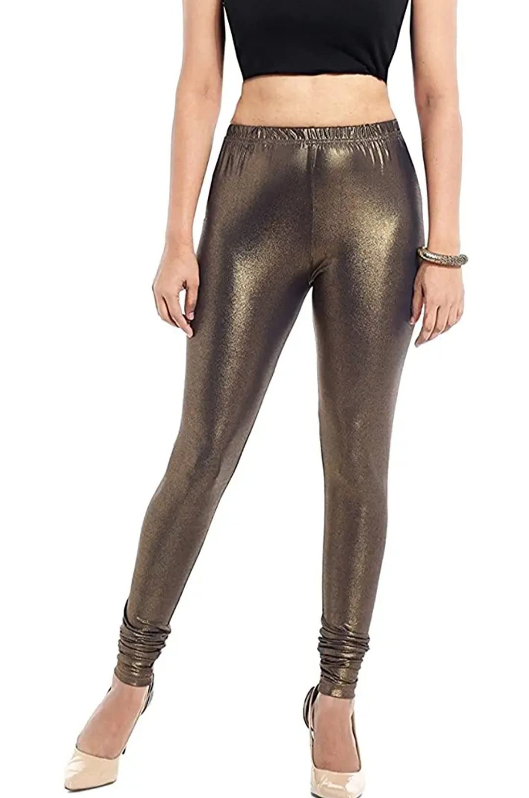 Ananya Enterprises Women's Shimmer Skinny Fit Legging Szie - (28 to 50)-picture-17