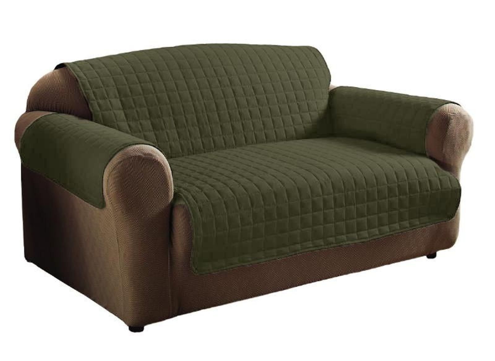 Legacy Decor 2PC Soft Micro Suede Couch Sofa and Loveseat Pet Furniture Slip Covers (Beige)