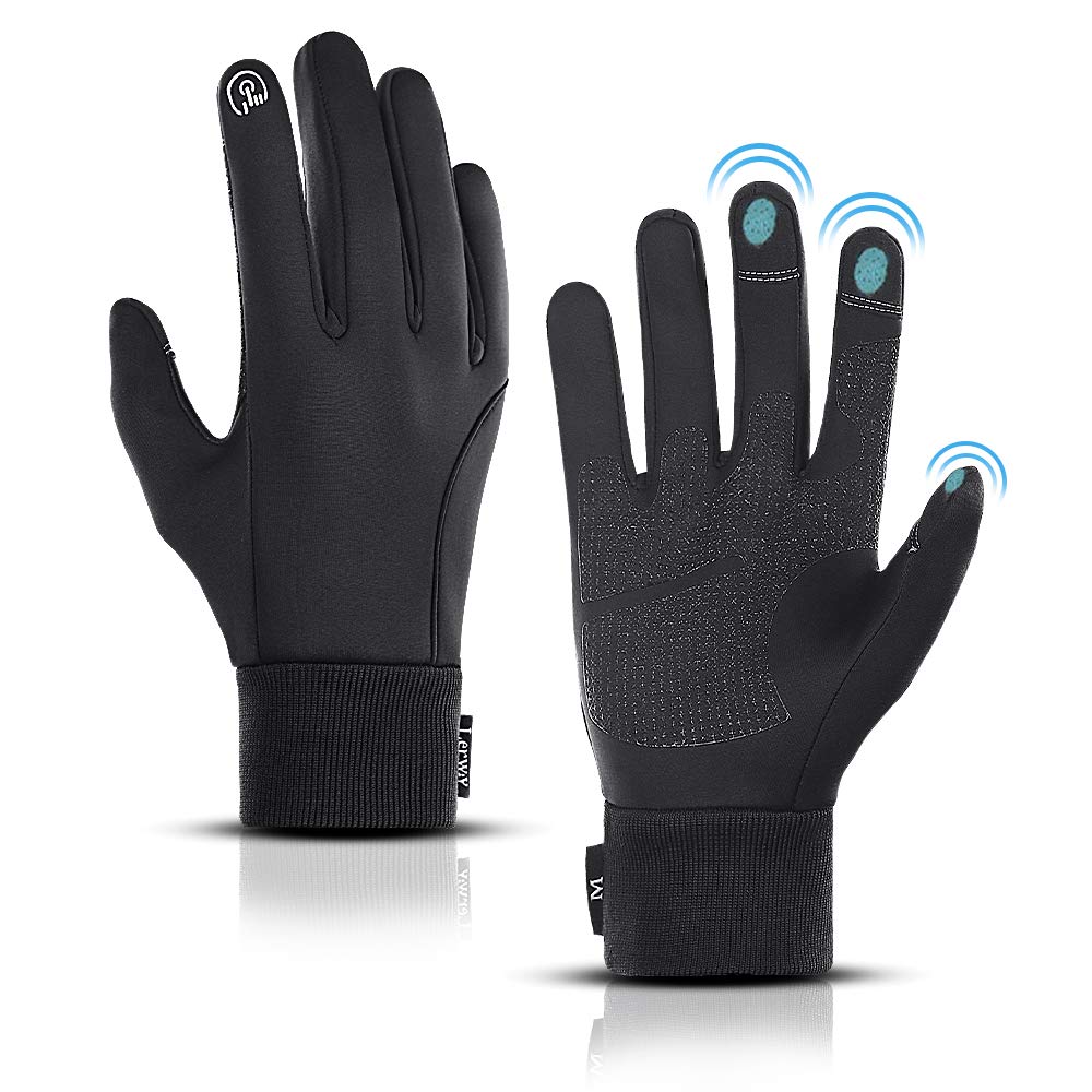 Guanti Invernali Termici Ihuan Touchscreen Unisex - Impermeabili E Antiscivolo Per Ciclismo, Corsa Ed Escursionismo