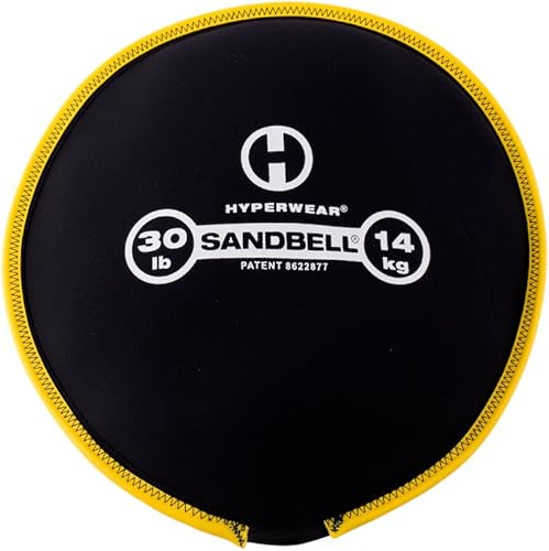 Miniatura 15 de HYPERWEAR SandBell® bolsa de arena suave de peso (1–22 kg) – Precargada con arena limpia de EE. UU., peso suave seguro para entrenamiento de fuerza,