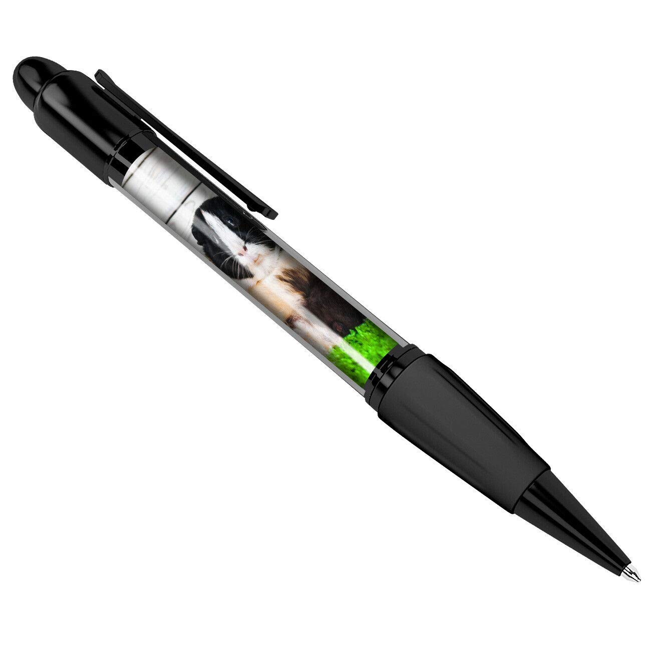 Stylo à Bille Rétractable En Forme De Cochon D'Inde Avec Fraises - Encre Noire Fluide | Cadeau Fun Bureau/école, 13.5 Cm - 6