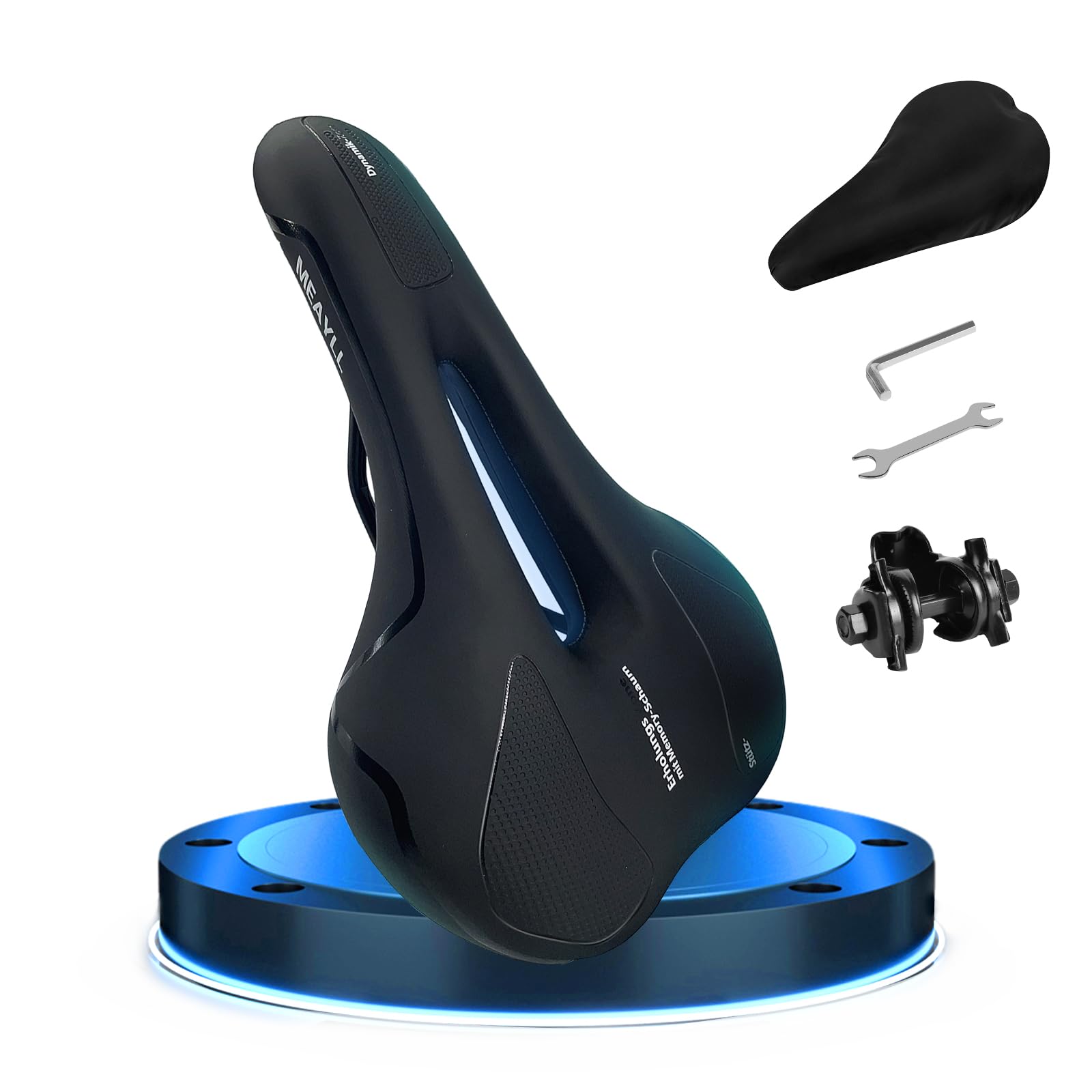 Fahrradsattel Herren & Damen Bequem Weich – 2026 Ergonomischer Fahrrad Sattel mit Optimierter Druckverteilung und Memory Foam, Sportlicher Sattel für MTB, Rennrad und Intensive Radfahrten