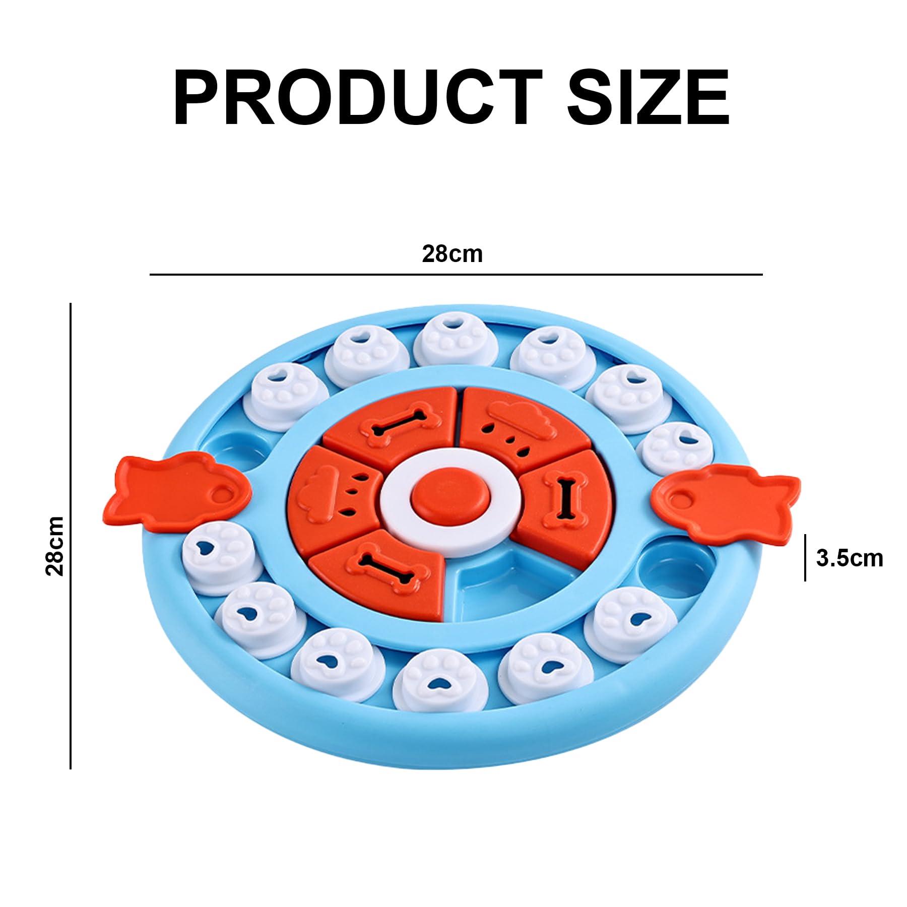 Cat Puzzle Feeder, Enrichment Toy for Pets Interactive Cat Puzzle Feeder with Treat Dispenser - Image 3