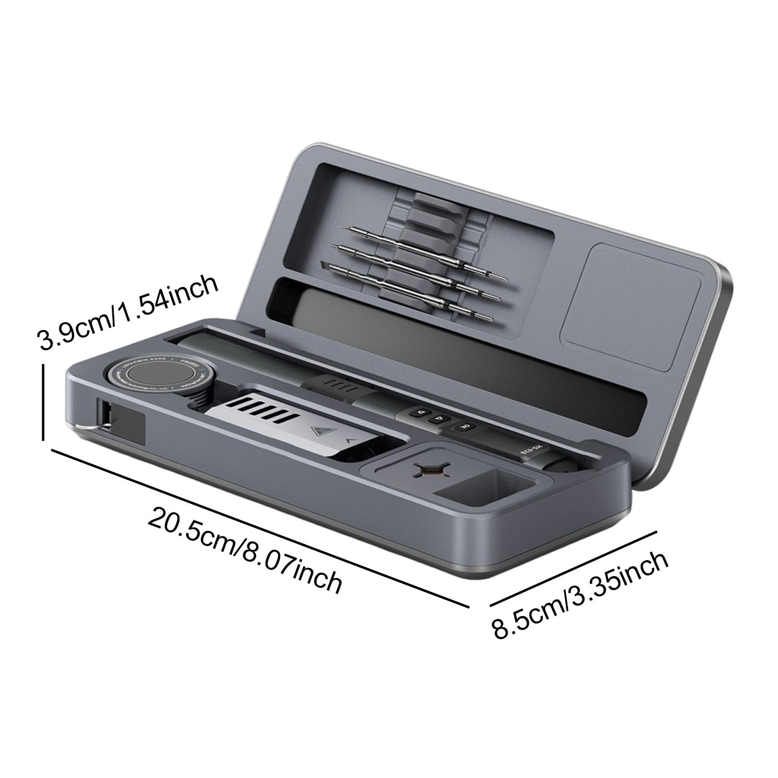 Saldatore Elettrico con Custodia Compatta, Funzione di Sollevamento, Set di Saldatura, Regolazione Multi-temperatura, Kit di Strumenti di Riparazione, Stile D