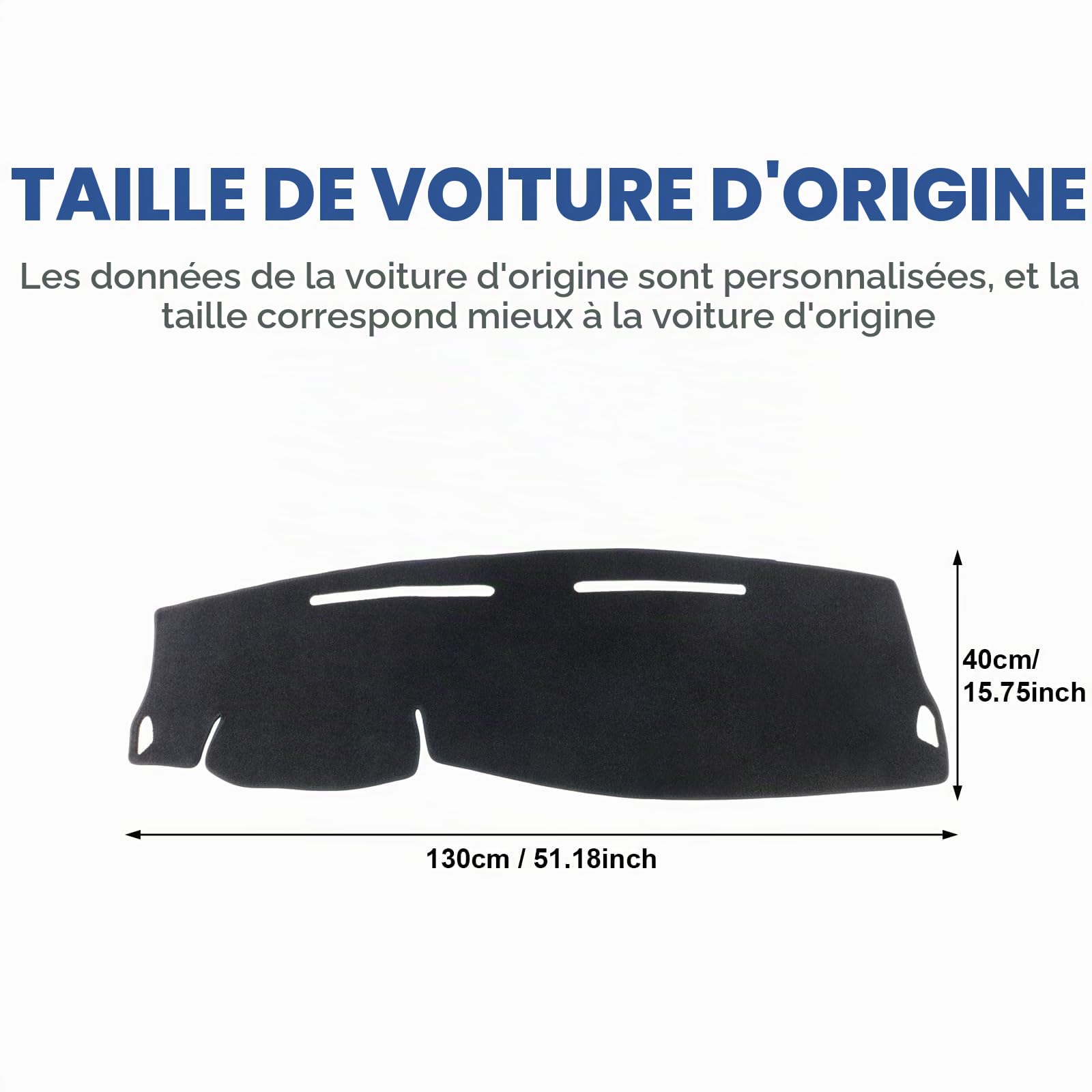 Protection Solaire de Tableau de Bord de Voiture pour Dacia Duster 2024 2025 2026 Bigster 2025-2027 Tapis Anti-Rayures antidérapant Accessoires intérieurs (Polyester)