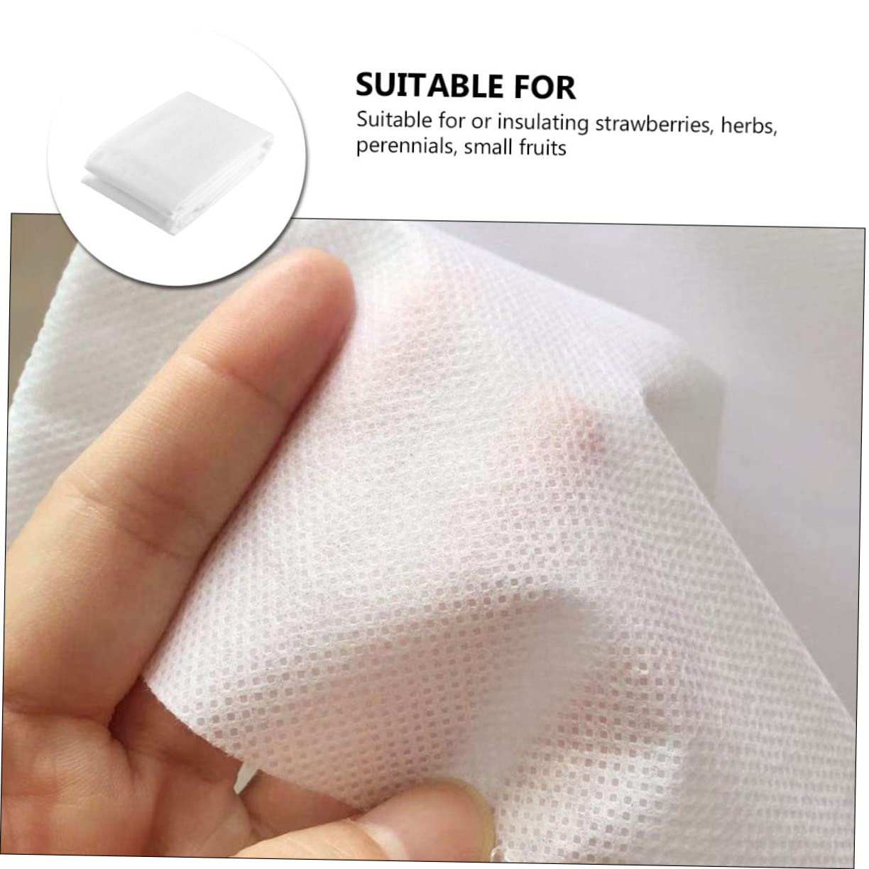 HANABASS Copertura Piante Inverno Non Tessuto Bianco Antigelo | Perenni e Fragole, Isolante e Traspirante, Telo Protettivo per Stagione Fredda