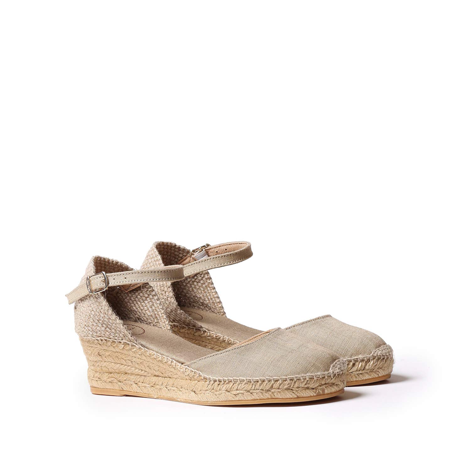 Toni Pons Romina - Espadrillas vegane con Zeppa da Donna realizzate in Tessuto di Cotone.