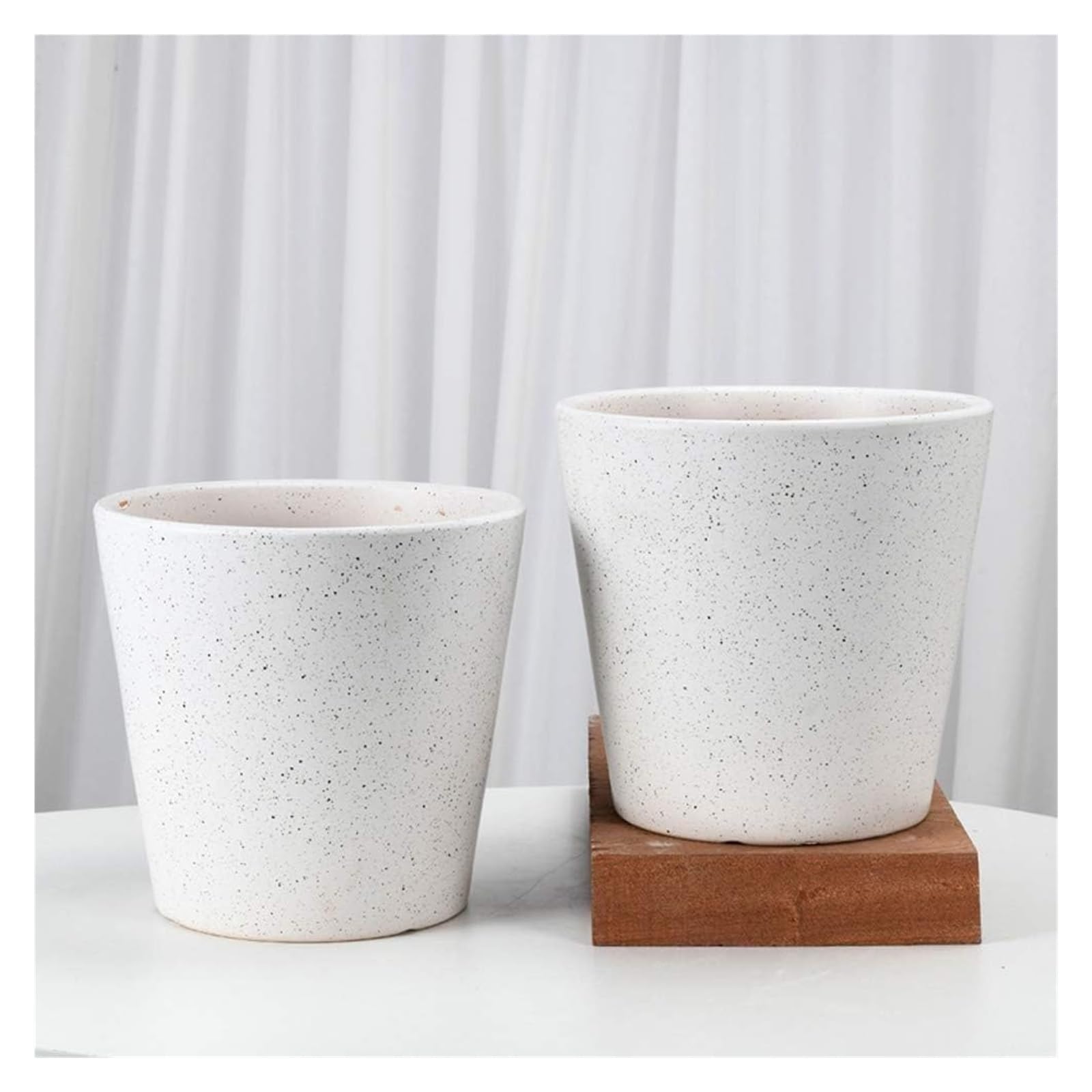 Mała biała ceramiczna doniczka dekoracyjna bonsai doniczka na balkon i blat stylowy ceramiczny pojemnik na rośliny do dekoracji domu i ogrodu