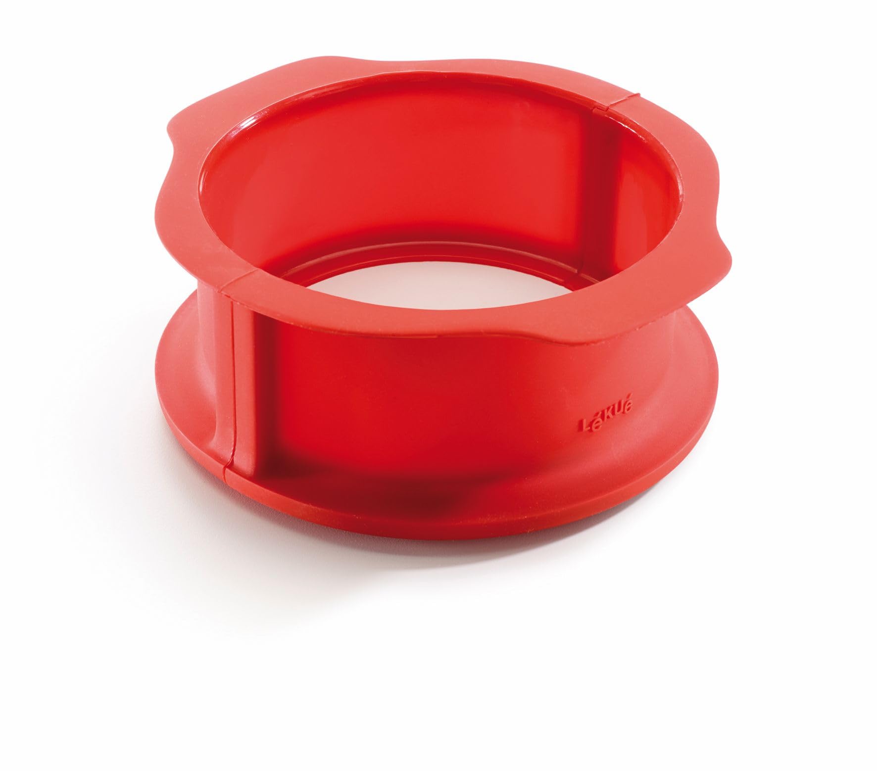 Lékué Red Lekue Round Duo Springform With Plate, 15 Cm