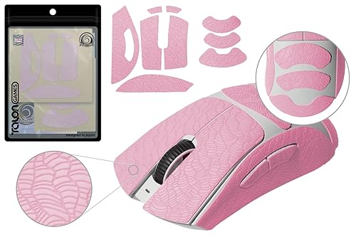 Vista 7 de TALONGAMES Grip Upgrade - Cinta de agarre antideslizante para ratón, compatible con Logitech G Pro Wireless Gaming Mouse Skins, patrón de ondas