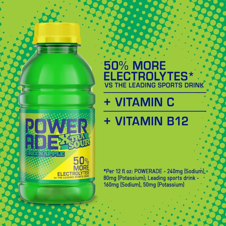 Image of POWERADE Green Apple XTRA Sour 12oz 8pk