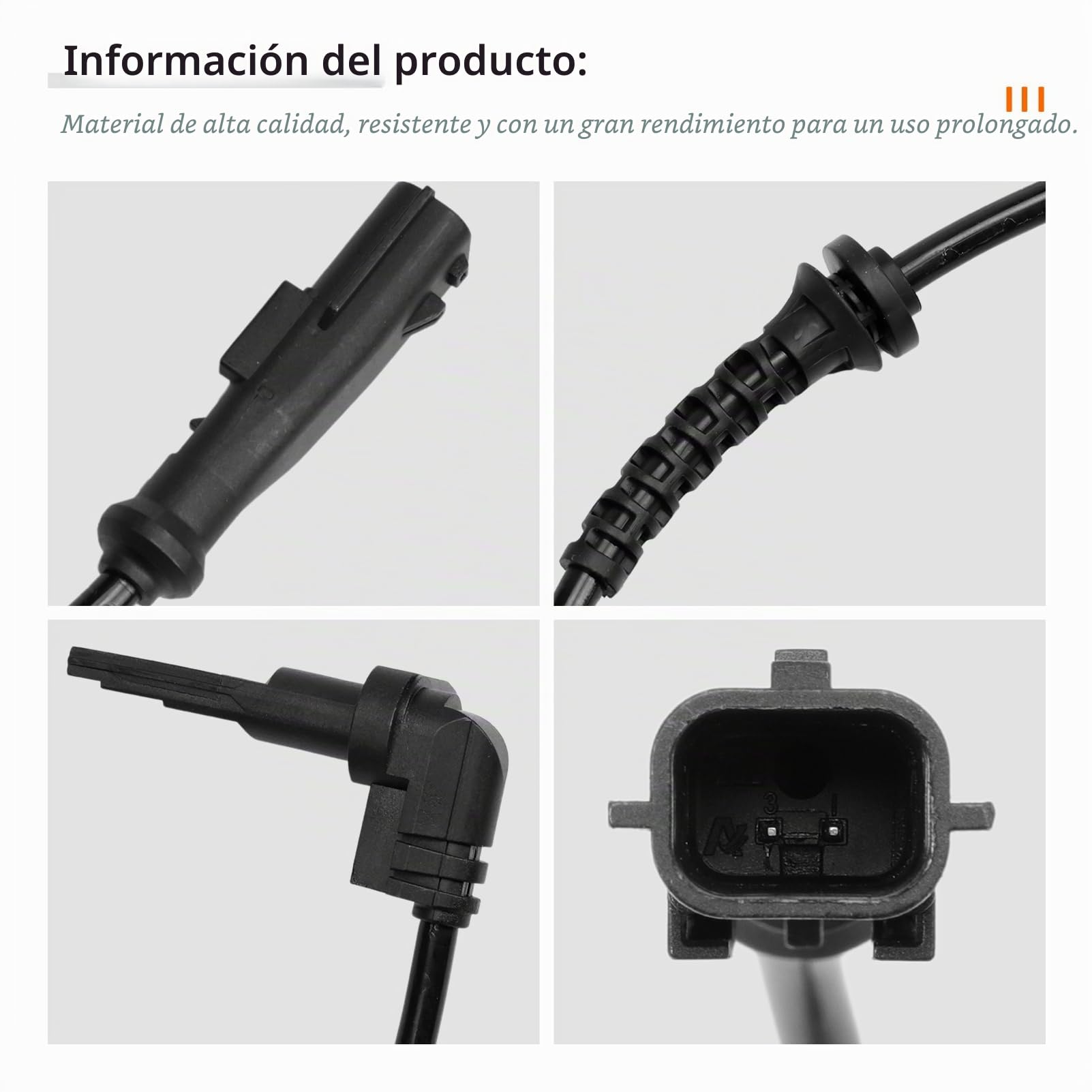 2 sensores ABS delantero izquierdo y derecho delantero para M-g-e III 2008-2021 Grand Scénic III 2009-2021 Duster 2010-2021 Fluence 2010-2021 479109155R