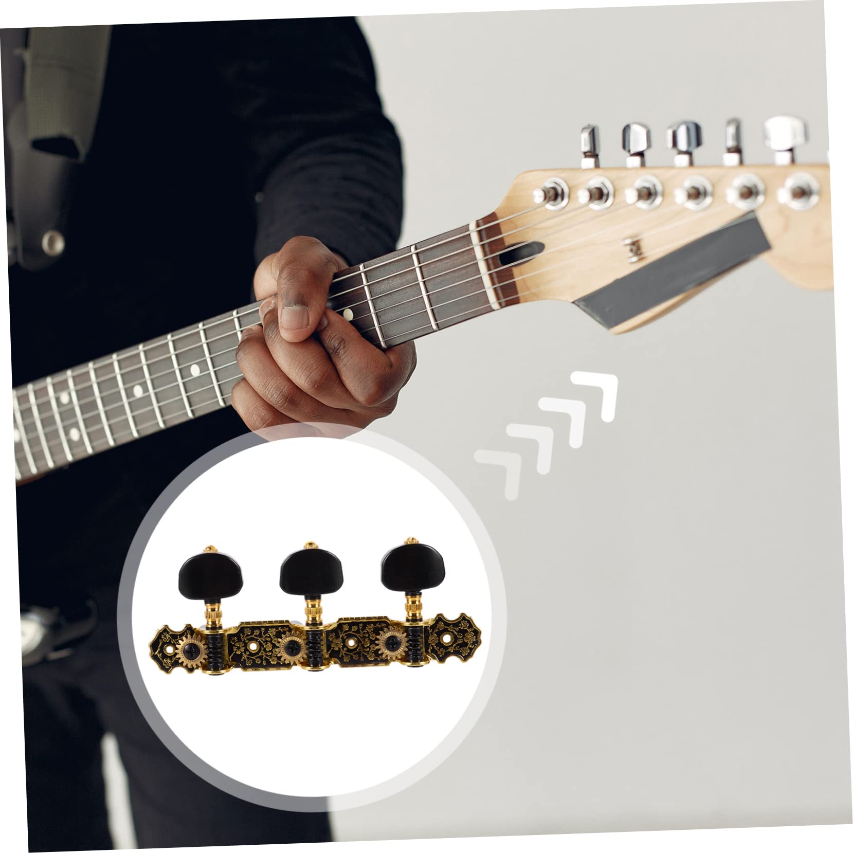 Toyvian 3paare Klassische Gitarren-stimmmechaniken Langlebige Installieren Für Reparaturen Und Wartungsarbeiten An Klassischen Gitarren