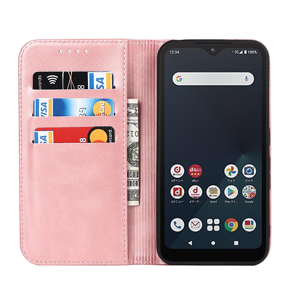 【美品】arrows We　FCG01SKA　FCNT ローズゴールド ケース Amazon.co.jp: 対応 Arrows we ケース 手帳型 スマホケース